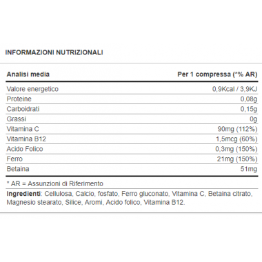 Ferro +  40 Cpr masticabili gusto Ribes