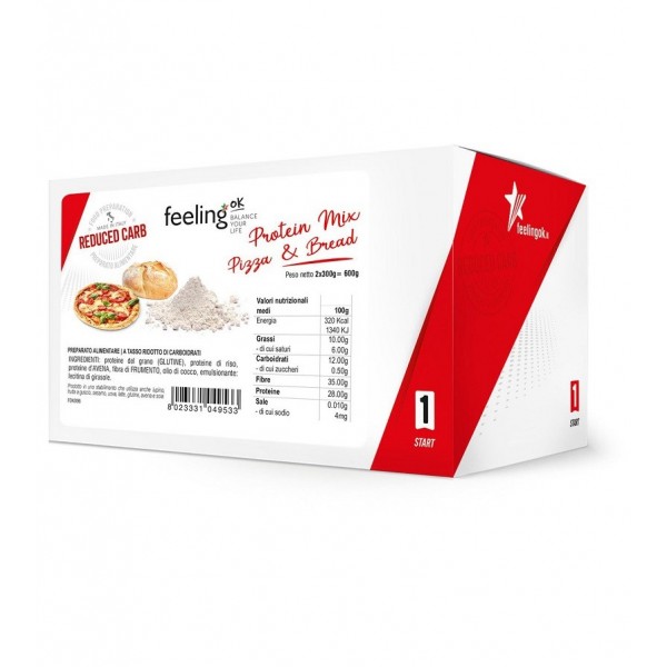 Impasto proteico 2x300gr Feeling Ok Start 1