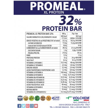 PROMEAL PROTEIN BAR XL 32% 20 BAR X 75G