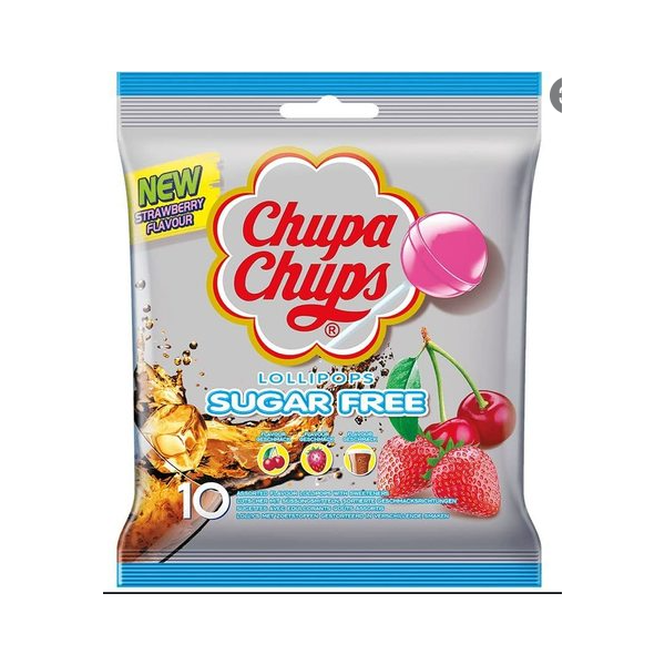 Chupa Chups MIX - SUGAR FREE (busta da 10 lecca lecca)