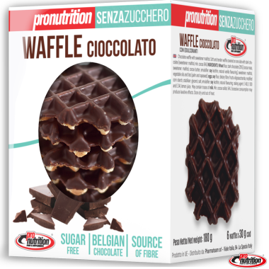 WAFFLE SENZA ZUCCHERO - 6x25g (CHOCOLATE)