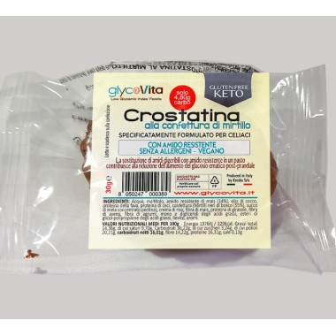 GLYCO CROSTATINA MIRTILLO (30g) - gluten free KETO