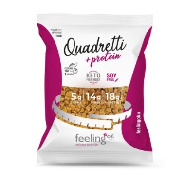 QUADRETTI + PROTEIN (100g) - KETO PASTA