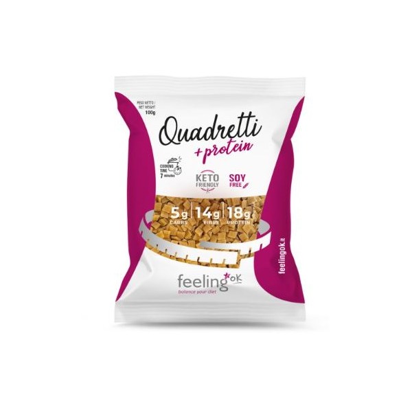 QUADRETTI + PROTEIN (100g) - KETO PASTA