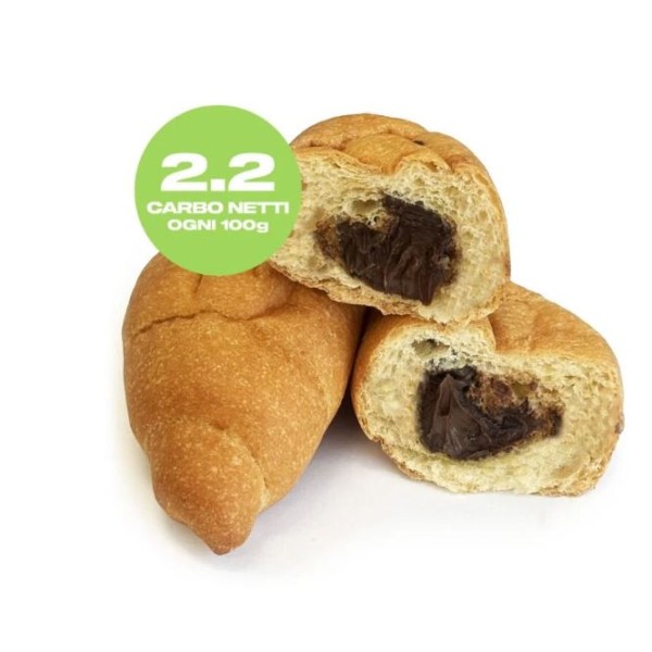 KETO CORNETTO Low Carb con Crema di CACAO NOCCIOLA (52g) - KETO