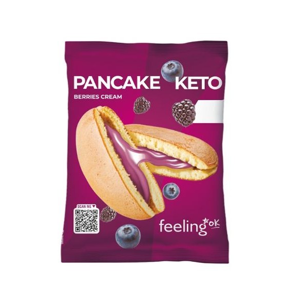 KETO PANCAKE FRUTTI DI BOSCO (50g) - LOW CARB FEELING OK