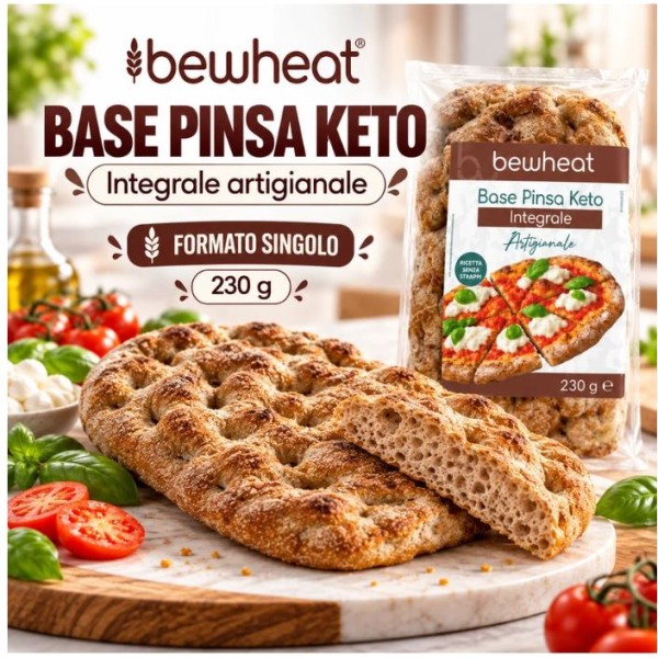 BASE PINSA KETO INTEGRALE (230g) - BEWheat